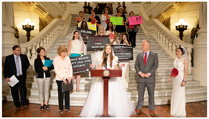 Chain-In to protest child marriage