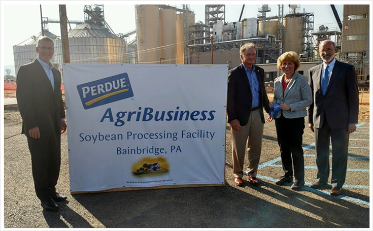 Senator Schwank recently attended the ribbon cutting for Perdue Agribusiness’ new soybean processing plant.