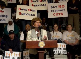 Rally for funding programs that help individuals with disabilities