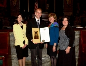 Reading specialist Dr. Argyro Elliker, Muhlenberg Elementary Principal Steve Baylor, Sen. Judy Schwank and reading specialist Leslie Angelucci-Kuriger