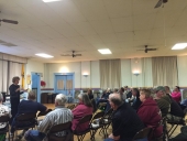 2 de abril de 2015: El senador Schwank organizó una reunión municipal en Centerport e invitó a la Comisión de Servicios Públicos a hablar sobre la elección eléctrica.
