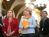 March 19, 2019: Senator Schwank participates in the Citizens’ Rally for Safety over Sunoco held in the Capitol Rotunda.