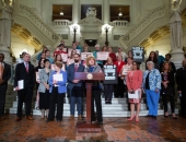 April 8, 2019: Sen. Schwank speaks at Equal Pay Rally to highlight the pay disparities among men and women in the state, largely due to the fact that Pennsylvania has not updated its Equal Pay Act since 1959.