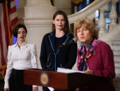 September 25, 2018: Senator Judy Schwank participates in a press conference to raise awareness for his Senate Bill 1219, which aims to close loopholes that allows for child marriage to occur in Pennsylvania.