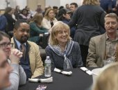 Enero de 2024: La senadora Judy Schwank asiste al 108º Pennsylvania Farm Show.