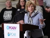 May 7, 2019: Senator Schwank speaks at a rally in honor of  PA Coalition Against Rape and PA Coalition Against Domestic Violence Advocacy Day.