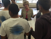 7 de mayo de 2015: El senador Schwank organizó una exposición sobre la juventud en la Reading High School.