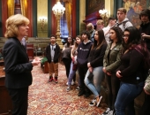 18 de marzo de 2019: El senador Schwank se reunió hoy en la cámara del Senado con estudiantes de Antietam Middle Senior High School en el condado de Berks.