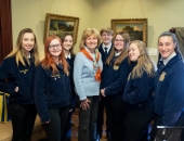 March 19, 2019: Sen. Schwank with FFA students from Kutztown School District.