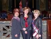 April 15, 2013: Senator Schwank welcomes Ms. Senior PA, Linda Bullock and former Ms. Senior PA 2007 and current pageant director Doris Ulrich.