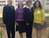 25 de abril de 2014: El comandante Colin DeVault, Mindy McCormick, el senador Schwank y Pat LaMarche en el desayuno anual de la Coalición de Berks para Acabar con la Falta de Vivienda.