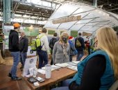 11 de enero de 2022: La senadora Judy Schwank asiste a la Feria Agrícola de 2022.