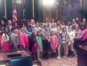 April 8, 2014: Senator Schwank enjoyed hosting the young ladies who participated in the Junior League of Reading, Young Women's Summit.