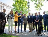 14 de junio de 2021: La senadora Judy Schwank asiste a la manifestación Be the Voice for PA Pup pidiendo a todos los residentes de Pensilvania que se preocupan por los perros y su bienestar que apoyen el proyecto de ley 232 del Senado y el proyecto de ley 526 de la Cámara de Representantes.