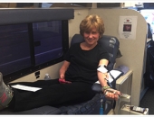 April 5, 2014: Senator Schwank sponsored a community blood drive along with Miller-Keystone Blood Center at Tom Sturgis Pretzels in Shillington.