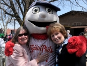 April 19, 2014: Senator Schwank and Reading Councilwoman Donna Reed at Reading Recreation Commission's Ribbon-Cutting at Baer Park.