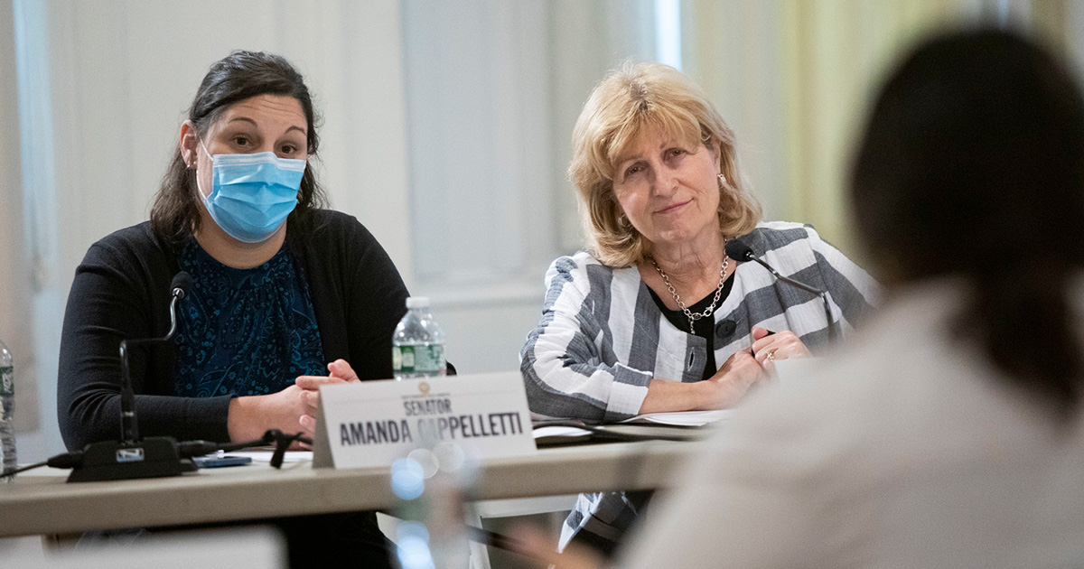Senators Amanda Cappellett and Judy Schwank