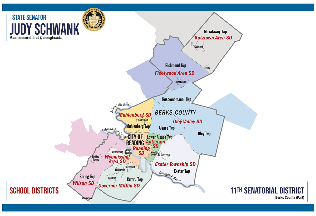 Mapa del distrito 11 del Senado